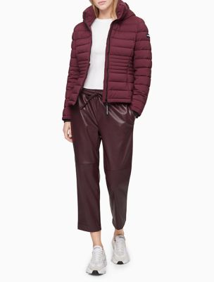 calvin klein maroon jacket