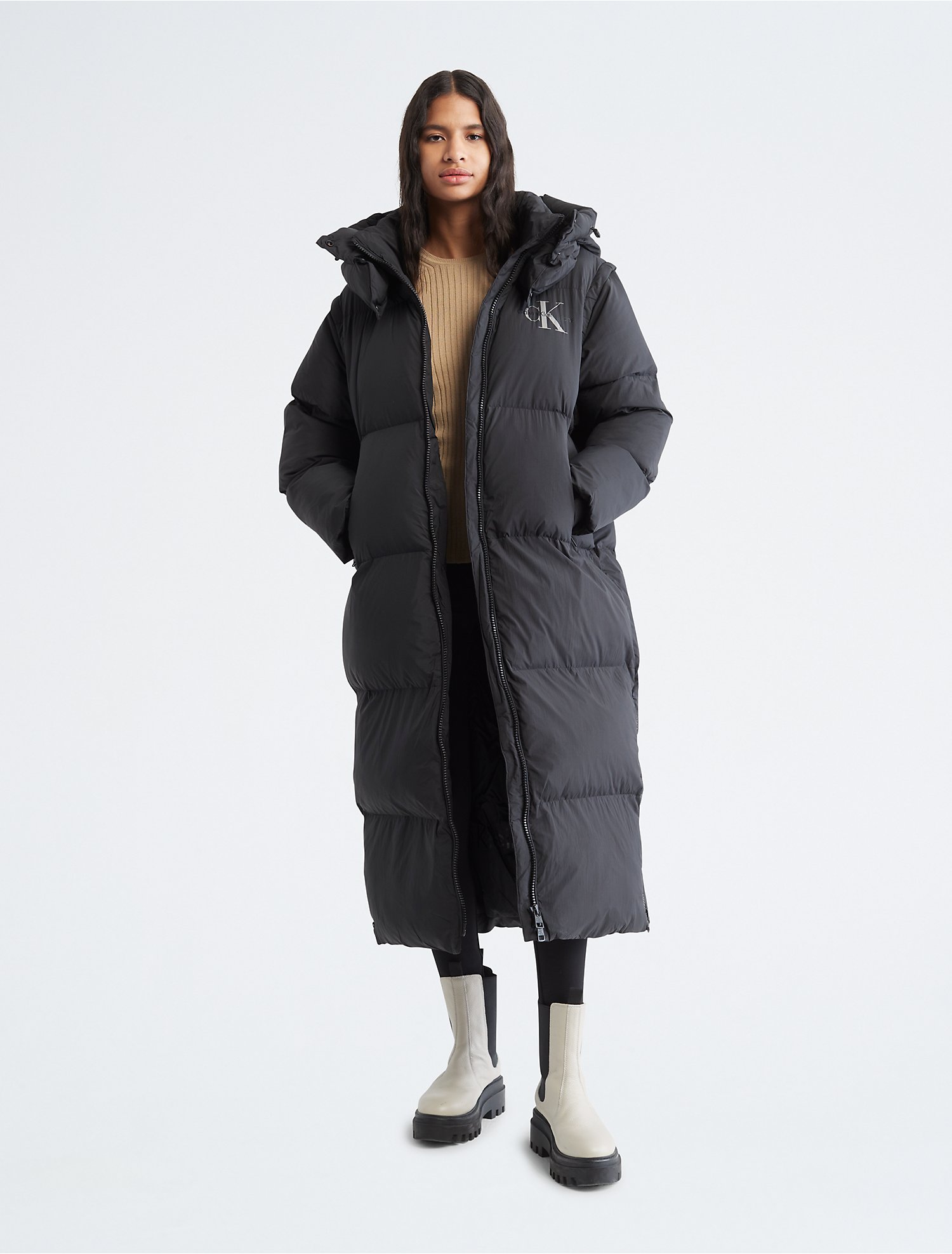 Albany dialect Terugbetaling Convertible Long Puffer Jacket | Calvin Klein