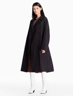 calvin klein double breasted cape coat