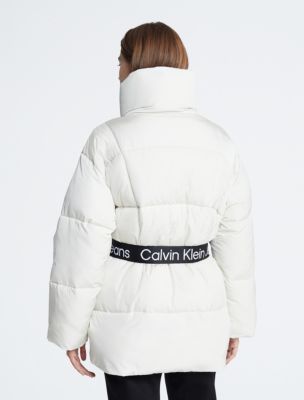 Belted Long Puffer Jacket