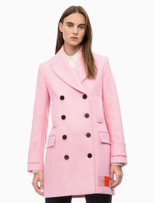 calvin klein coat wool