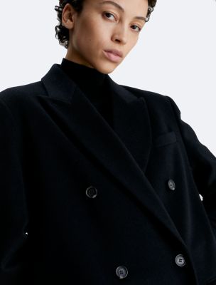 Calvin klein double breasted wool coat new arrivals