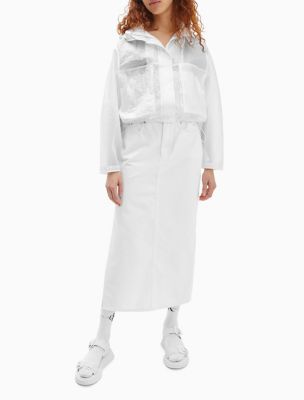 Calvin klein transparent jacket on sale