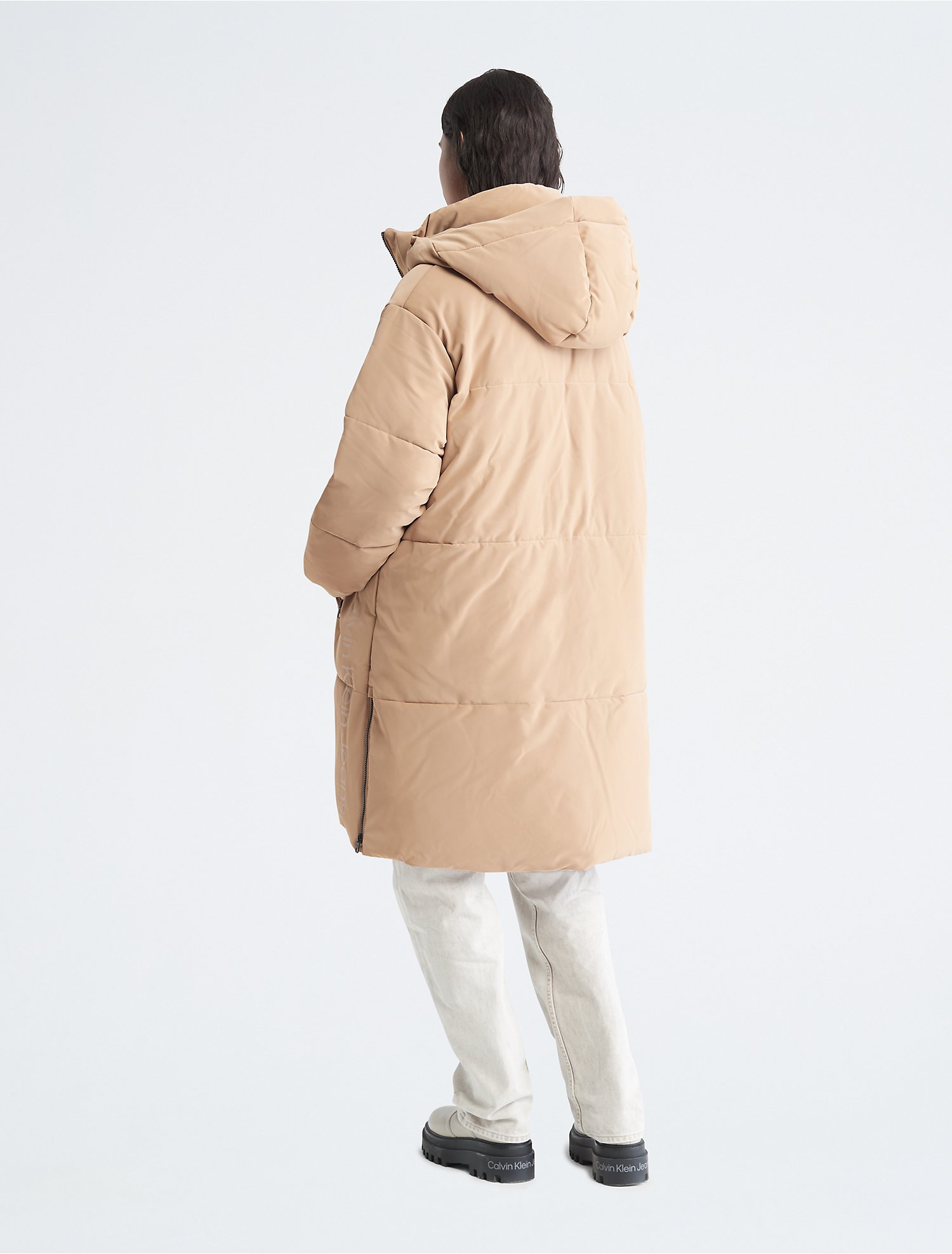 Faux Suede Puffer Jacket | Calvin Klein
