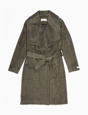 calvin klein coat wool