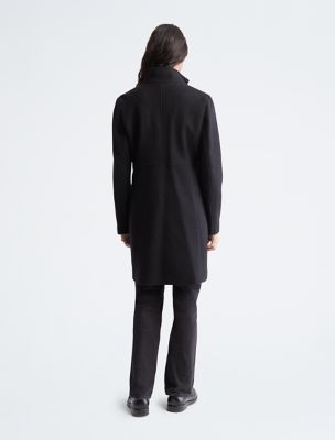 Funnel Wool Overcoat | Calvin Klein