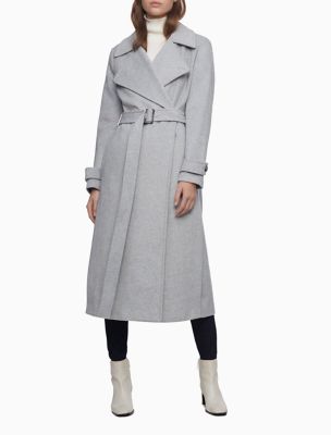 calvin klein gray coat