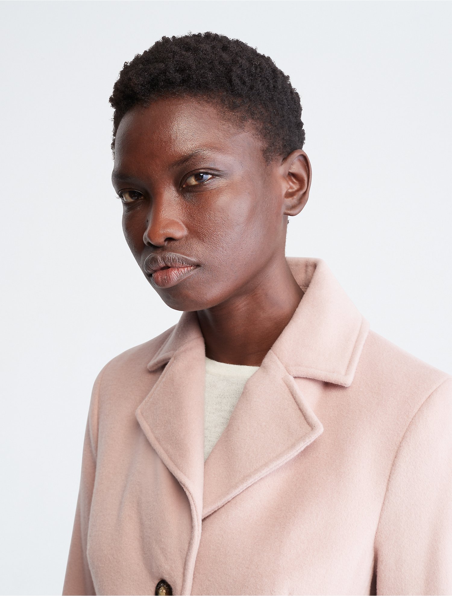 mogelijkheid Afkorten Pas op Wool Blend Walker Coat | Calvin Klein