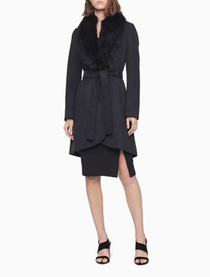 calvin klein shawl collar coat