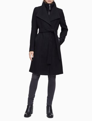 black belted coat