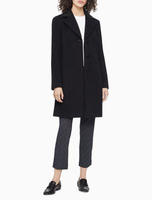 calvin klein notch lapel walker jacket