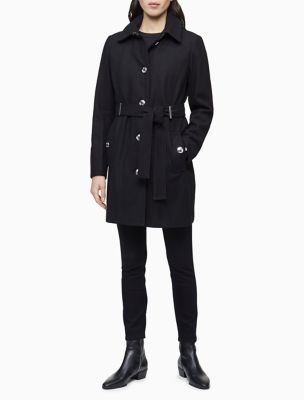 calvin klein black rain jacket