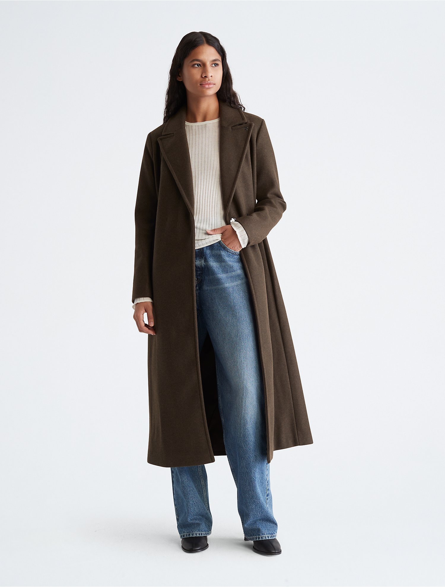 Wool Overcoat Calvin Klein