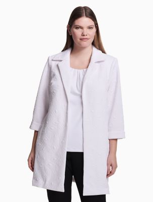 calvin klein white coat