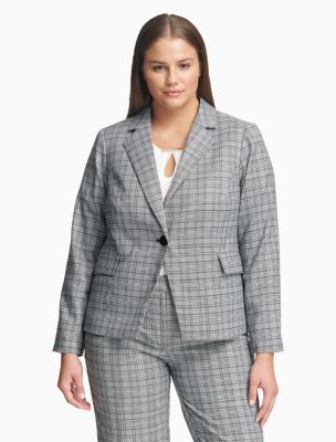 calvin klein plus size blazer