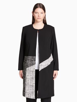 calvin klein plus size coat