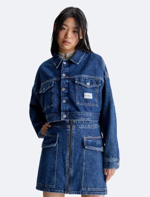 Boxy Cropped Denim Jacket | Calvin Klein® USA