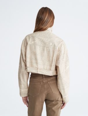 Cropped Belted Utility Jacket