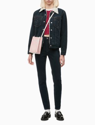 calvin klein women's denim trucker jacket