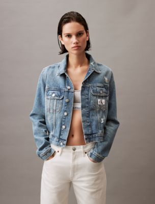 Calvin Klein Women Leather Jacket Convertible Collar New! Size M Original  $299