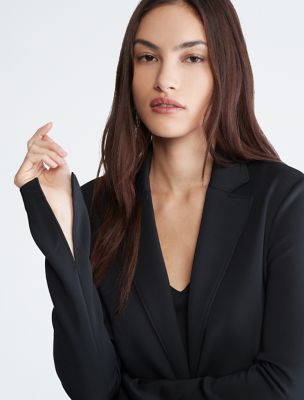 Technical Knit Long Blazer | Calvin Klein® USA