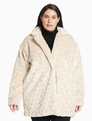 calvin klein plus size coat