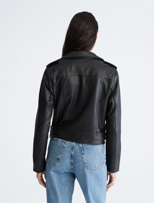 Calvin klein best sale moto jacket women's