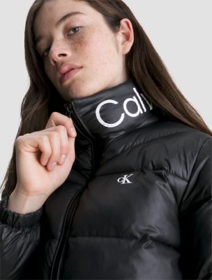 Calvin klein store logo padded puffer