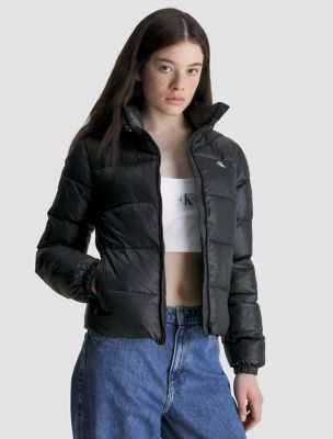 Stretch Nylon Cropped Puffer Jacket - Women - Ready-to-Wear