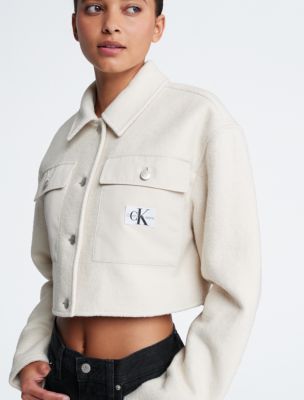 Boucle Cropped Trucker Jacket | Calvin Klein® USA