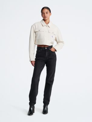Boucle Cropped Trucker Jacket | Calvin Klein® USA