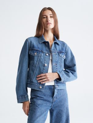 Blue Denim Trucker Jacket, Tinted Glacier