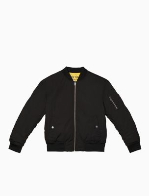 calvin klein black bomber jacket