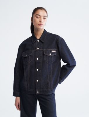 Calvin klein deals denim trucker jacket