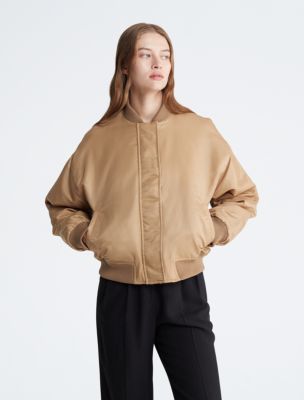 Calvin klein bomber jacket womens online