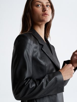 Faux Leather Blazer  Calvin Klein® Canada