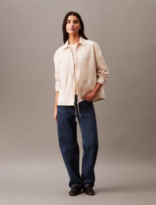 Tech Cotton Blend Full Zip Jacket | Calvin Klein® USA
