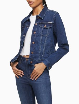 calvin klein jean jacket womens