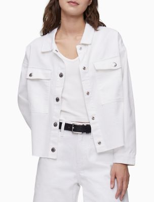 white trucker jacket