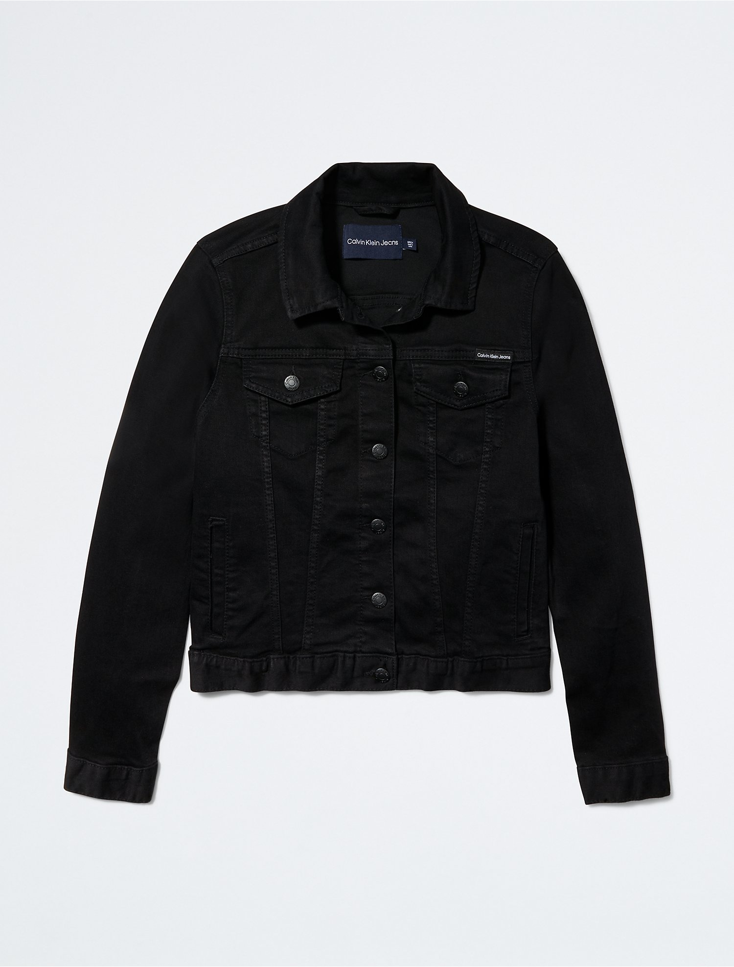 Black Repreve® Denim Trucker Jacket | Klein