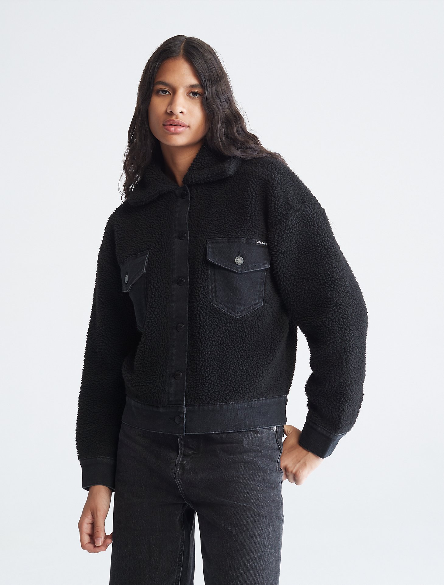 Denim Sherpa Jacket | Calvin Klein® USA
