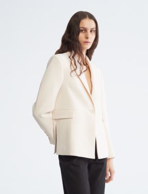 Calvin klein one button blazer best sale