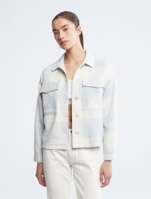 Plaid Oversized Shirt Jacket | Calvin Klein® USA