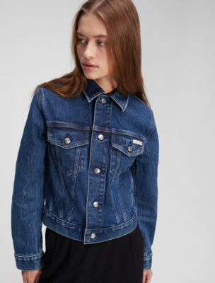 Women's Oversized Short Denim Jacket Classic Outside Casual Coat Jacket  Coat (Blue, XS) at  Women's Coats Shop