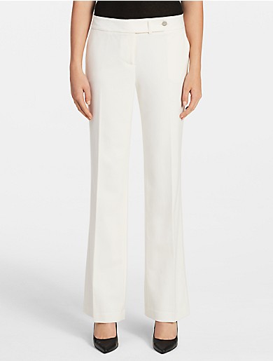 essential straight cream suit pants | Calvin Klein