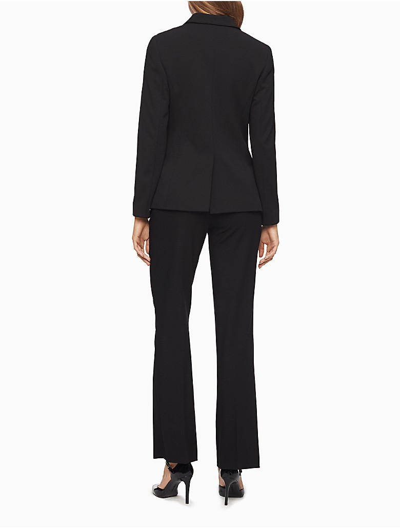 calvin klein womens essential skinny black suit pants | eBay