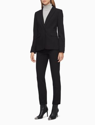 black suit business attire