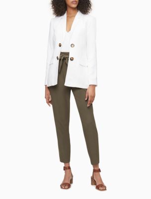 calvin klein linen blazer