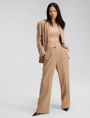 Soft Twill Relaxed Blazer + Relaxed Trousers, 
