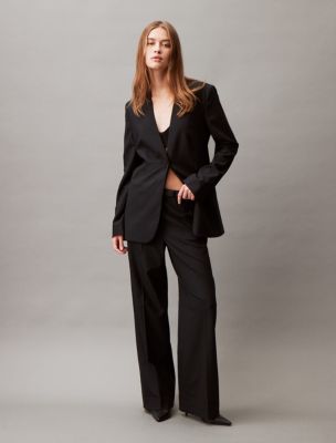 Calvin klein hotsell collarless blazer